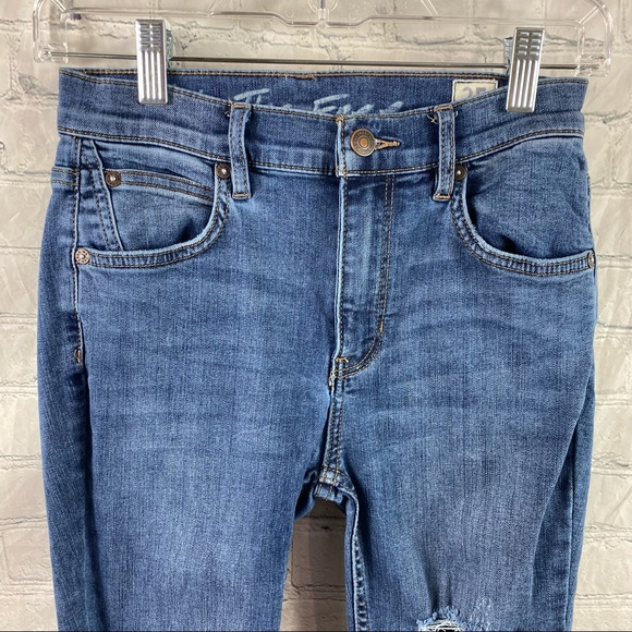 FREE PEOPLE Sunny Ripped Crop Skinny Jeans - Picture 8 of 10